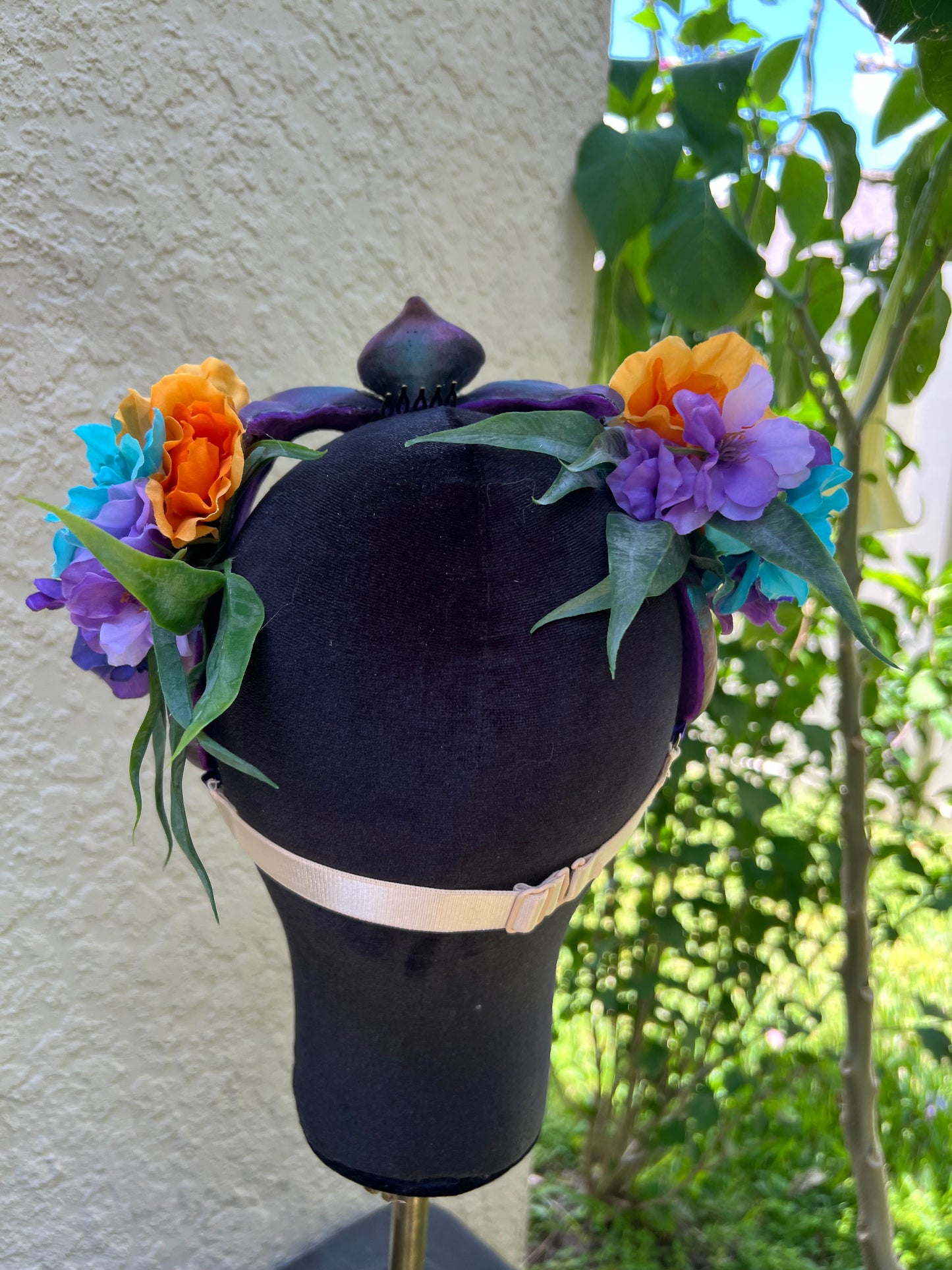 Purple/blue/pink nautilus crown