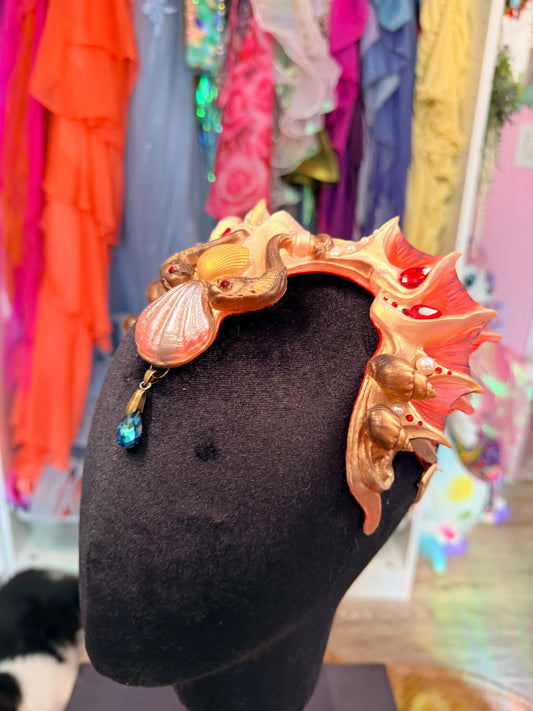 Gold/red Lorelei crown