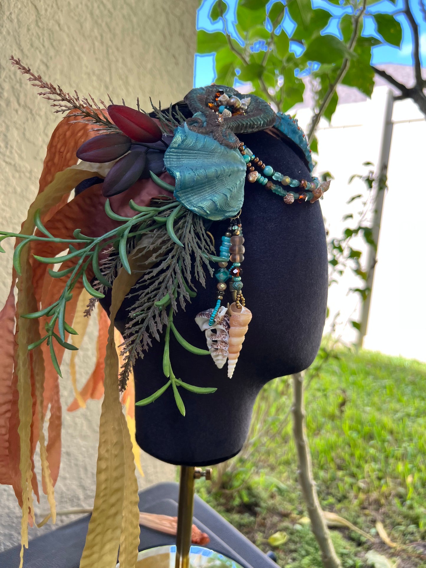 Selkie goddess seahorse crown