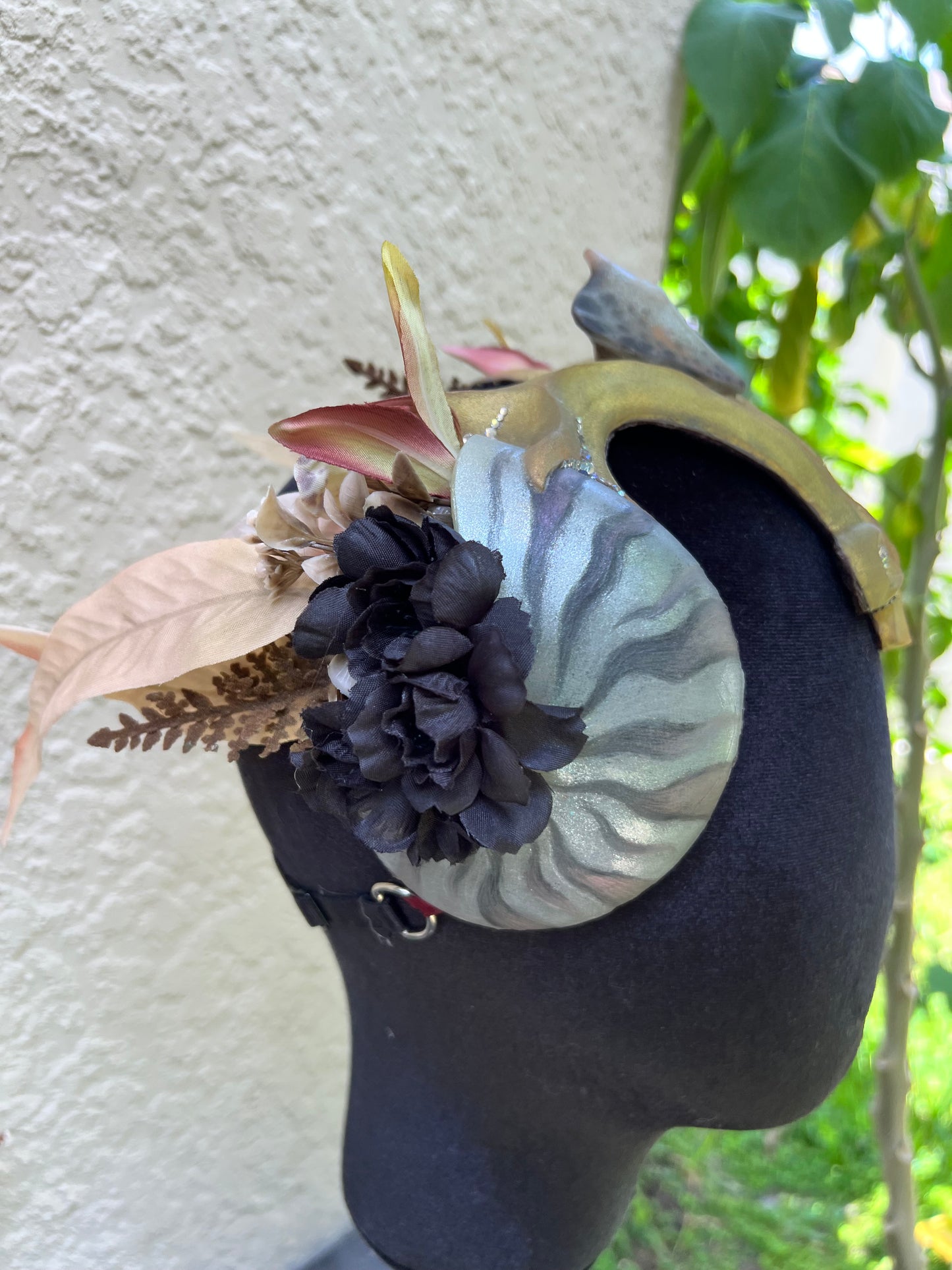 Bronze/black/gold Nautilus crown