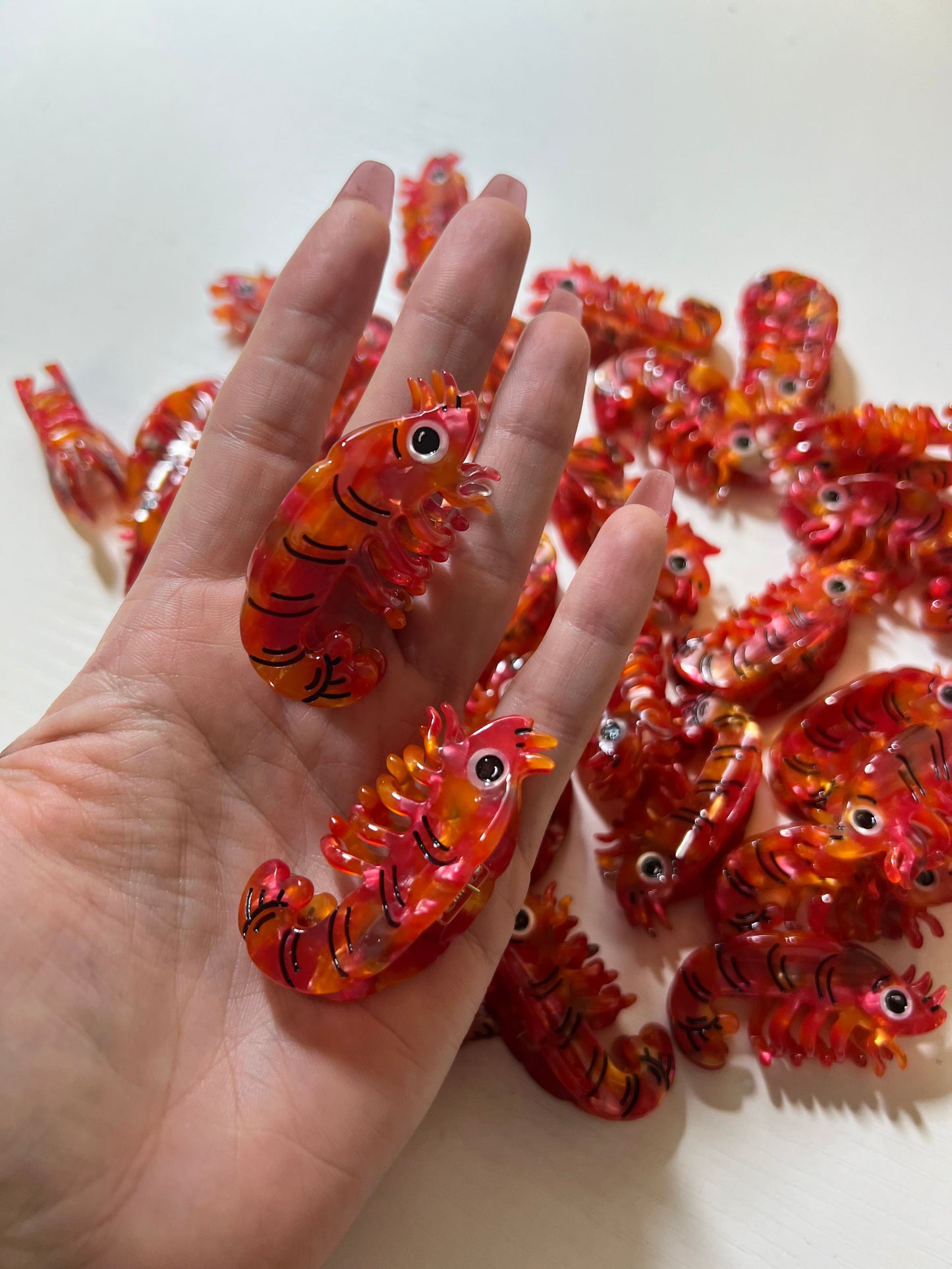 Baby shrimp clips presale (set of 2)