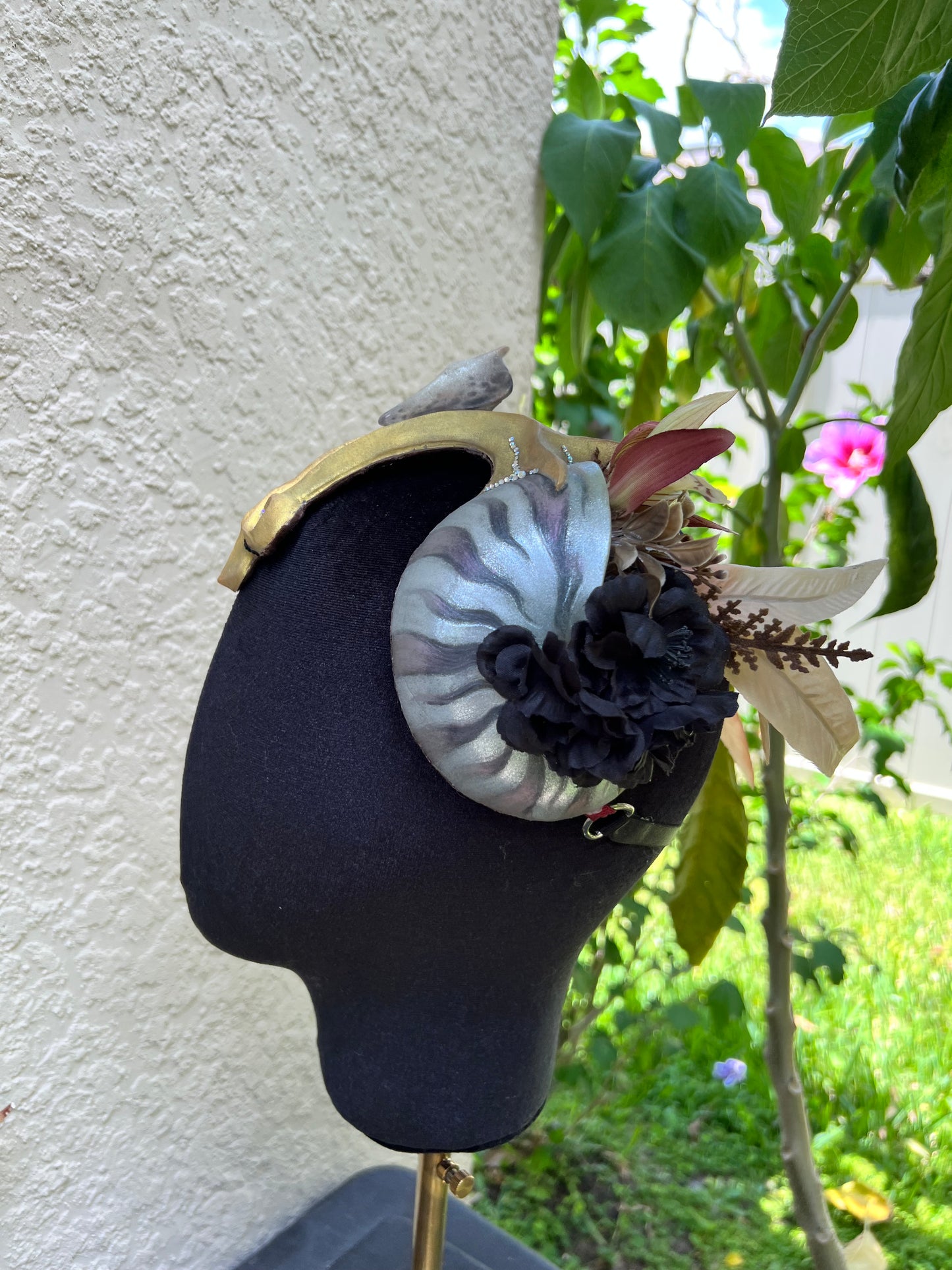 Bronze/black/gold Nautilus crown