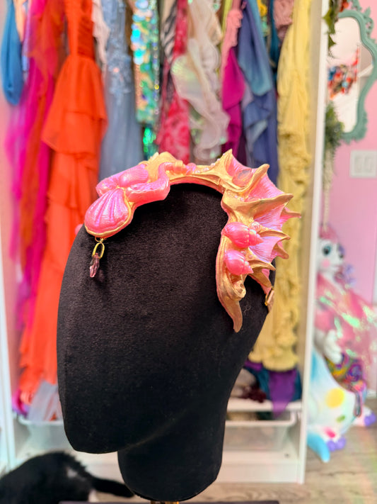 Gold/pink Lorelei crown