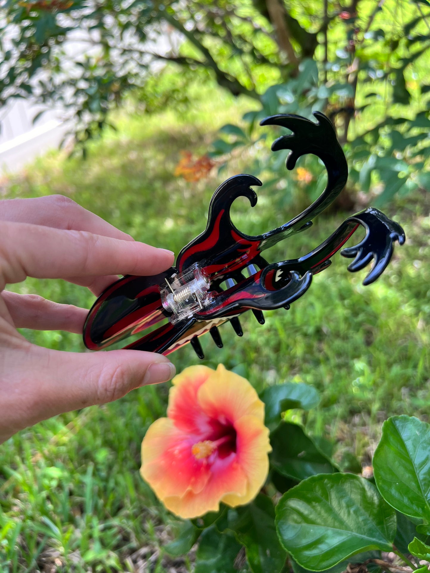 Preorder Rhino Beetle hair claw