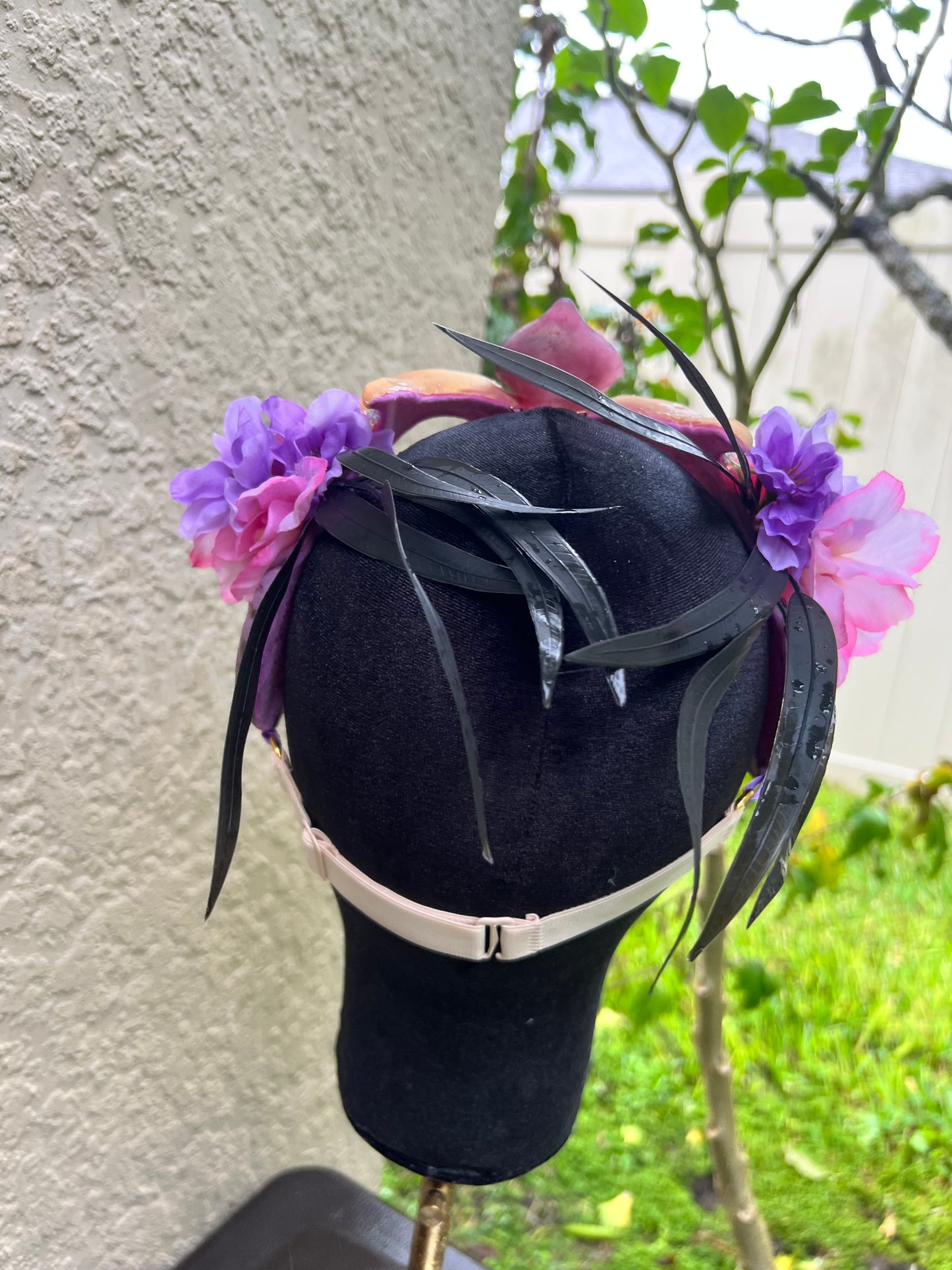 Sale! Gold/pink/purple nautilus crown 