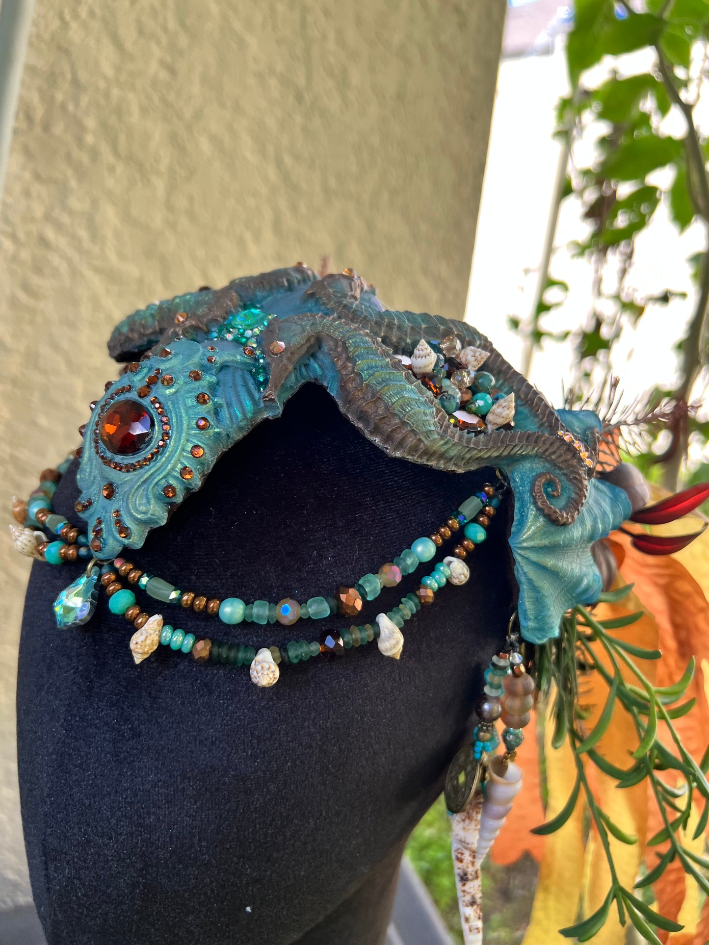Selkie goddess seahorse crown