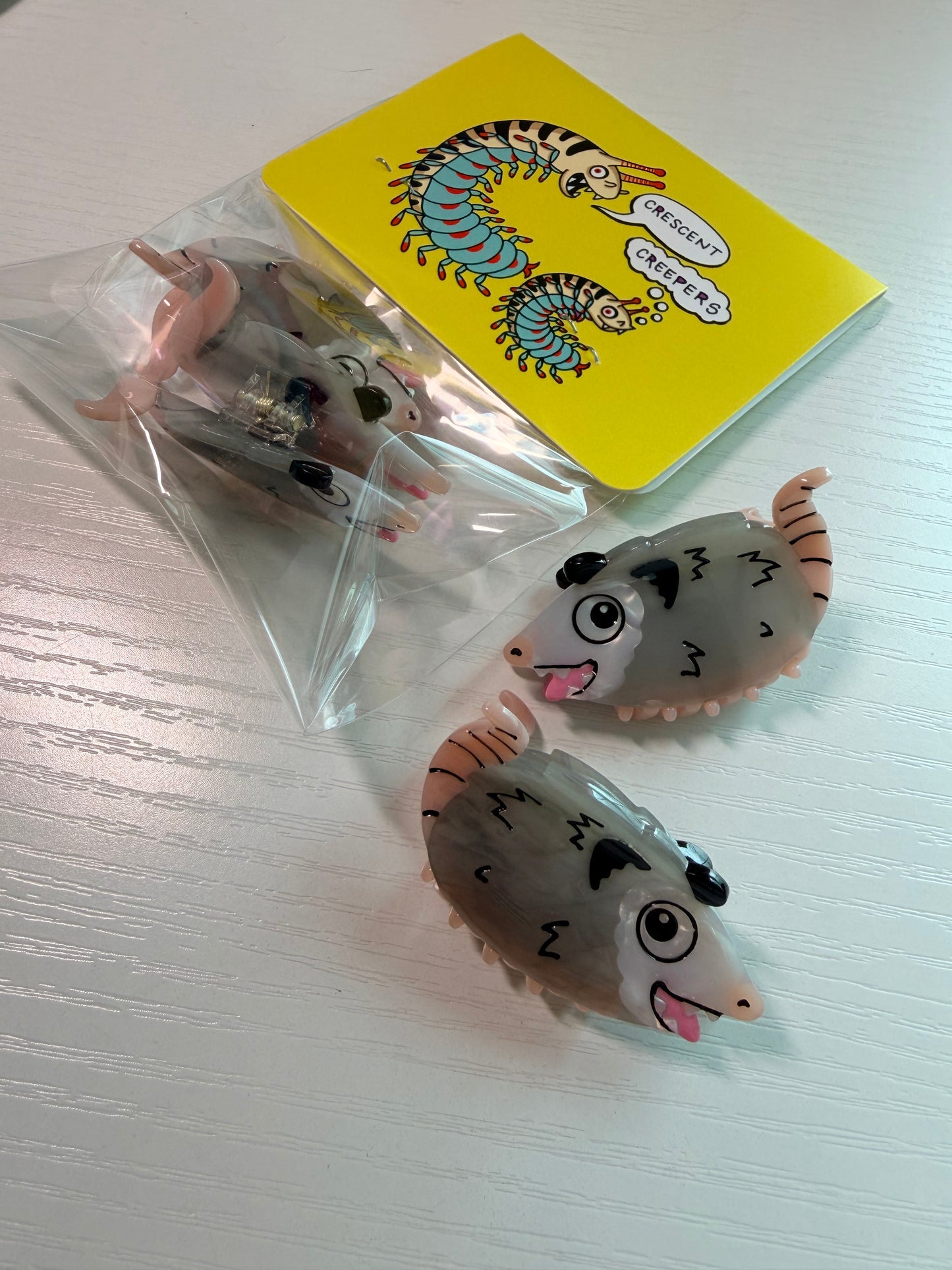 Mini opossum Hair claws pre-sale (set of 2)