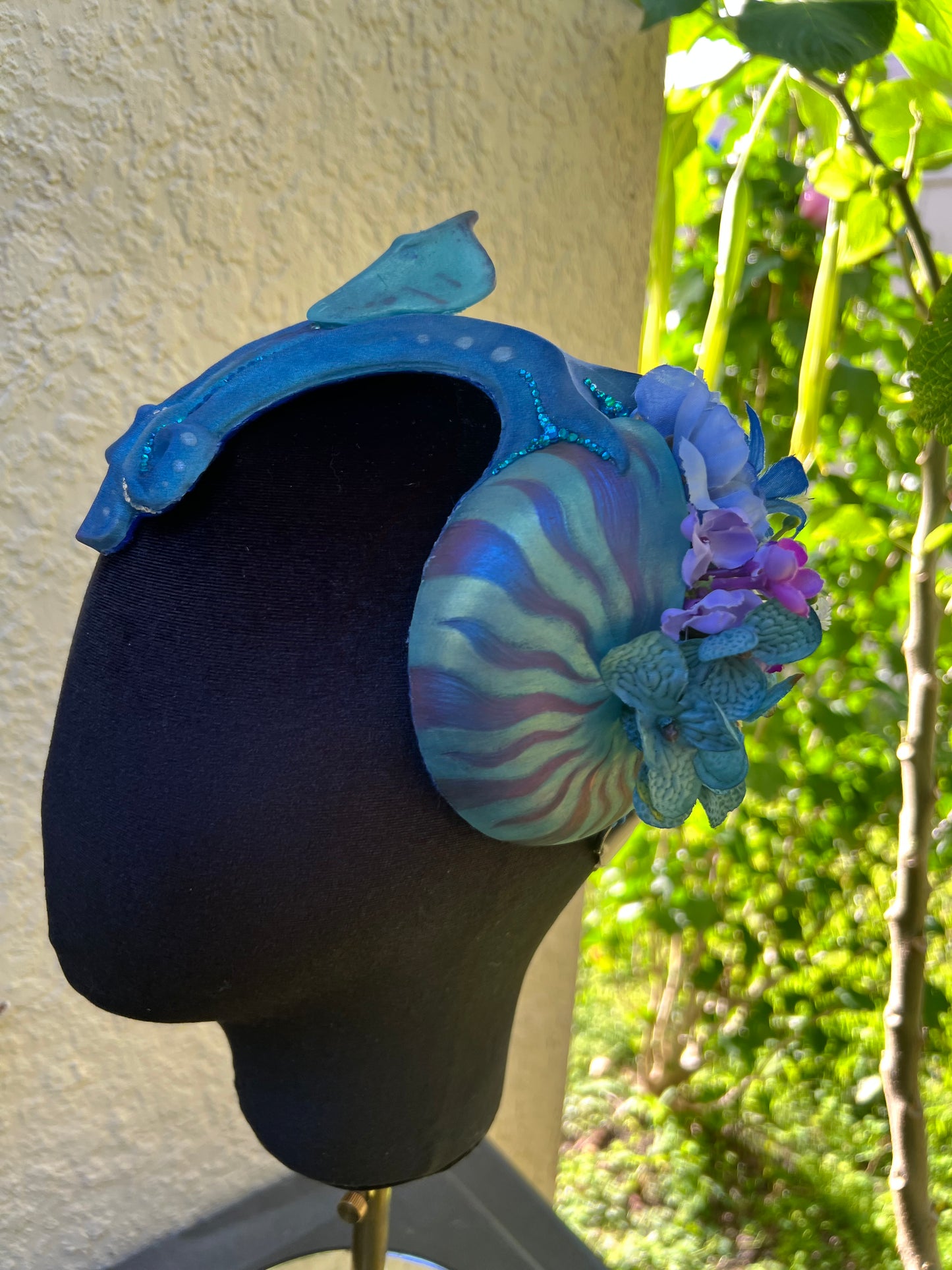 Blue/purple nautilus crown