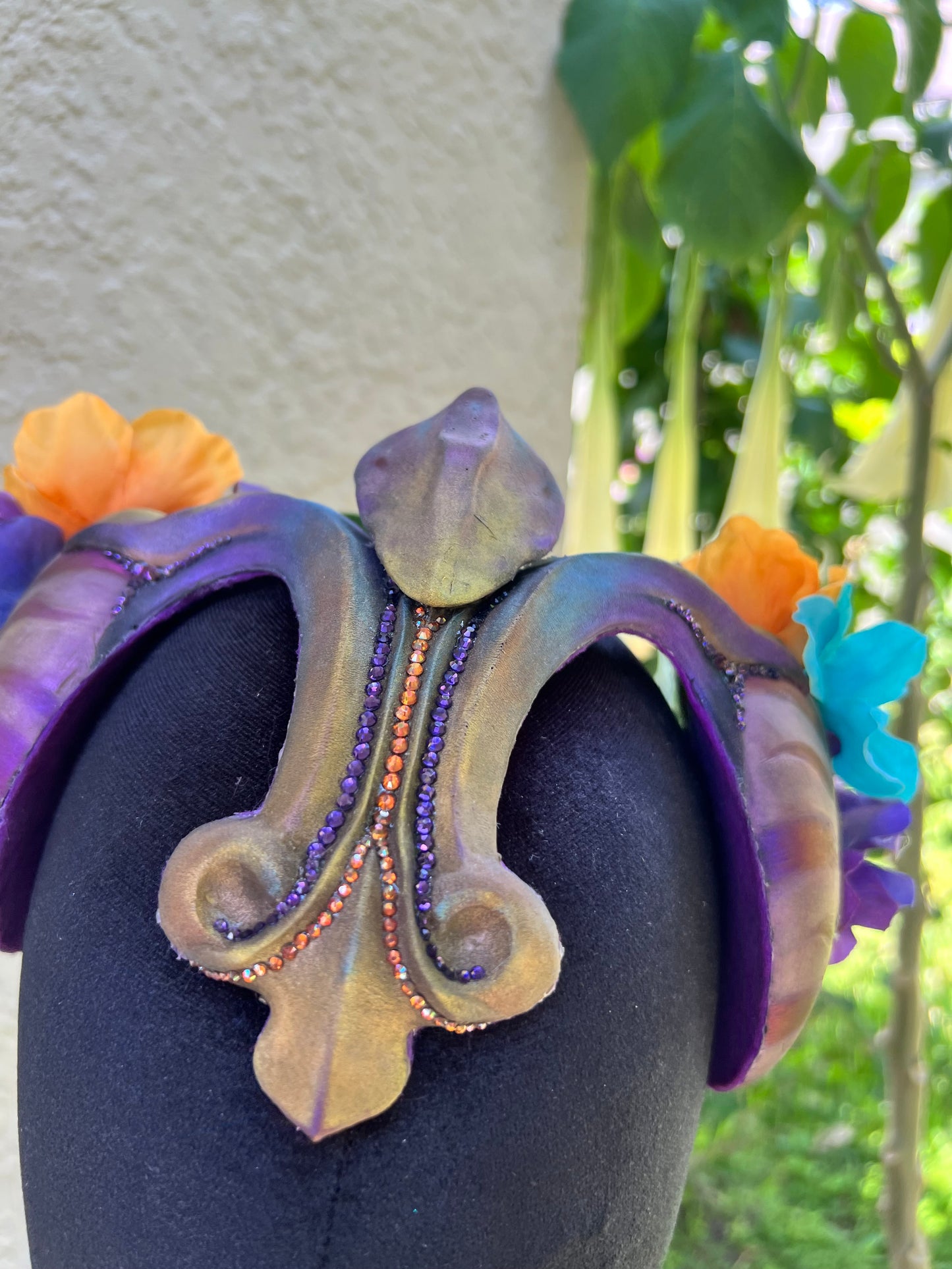 Purple/blue/pink nautilus crown
