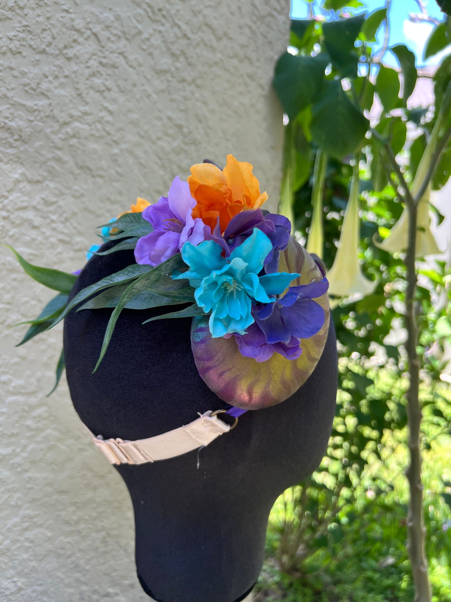 Purple/blue/pink nautilus crown
