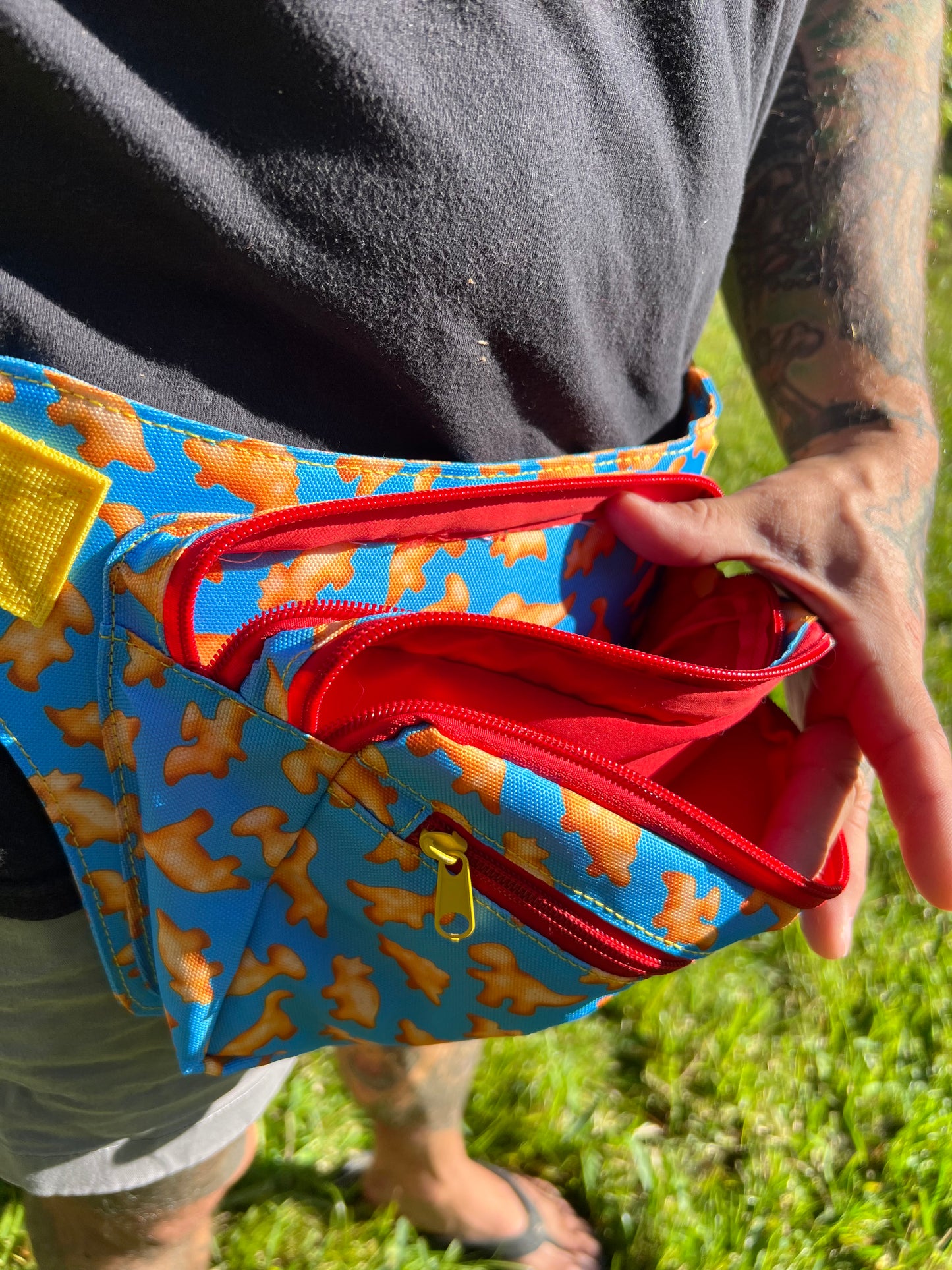 Dino nugget fanny pack