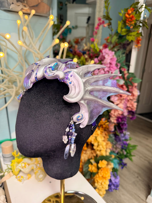 Silver/purple Calypso crown