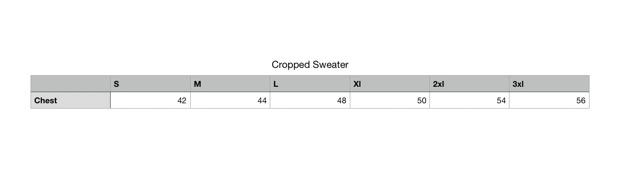 smiley cropped sweater