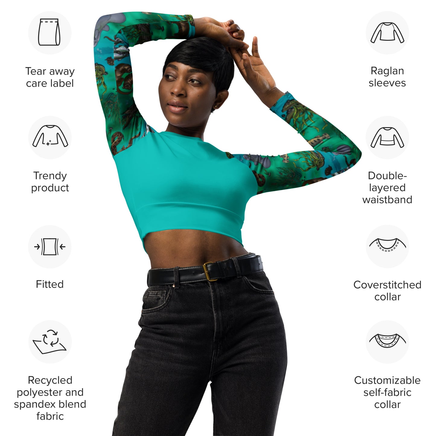 Springs Life Cropped Rash Guard