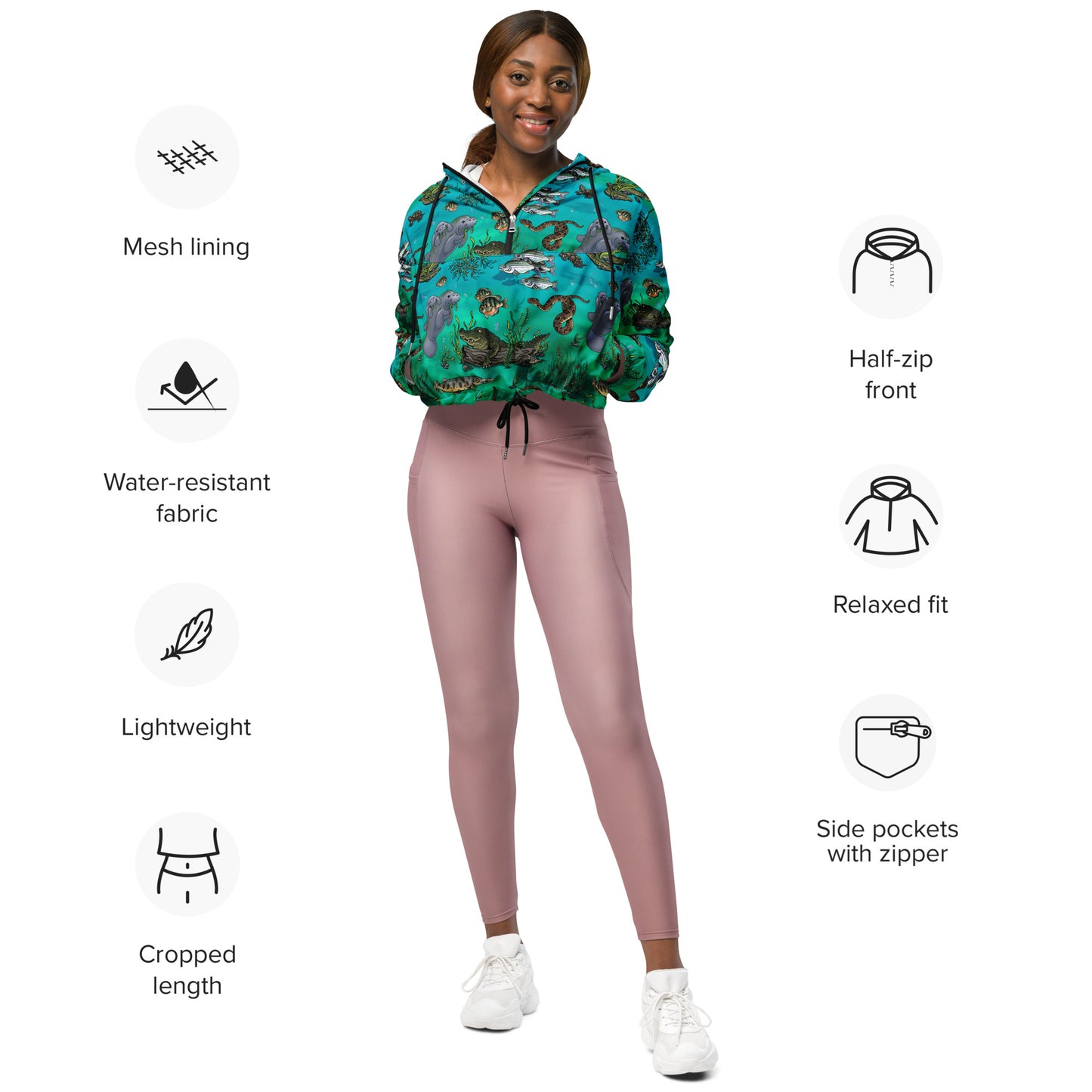 Springs Life cropped windbreaker