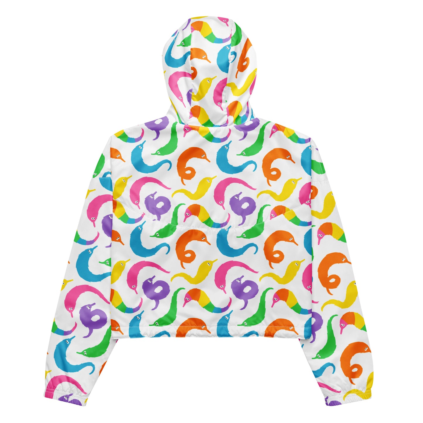 Worm on a string cropped windbreaker