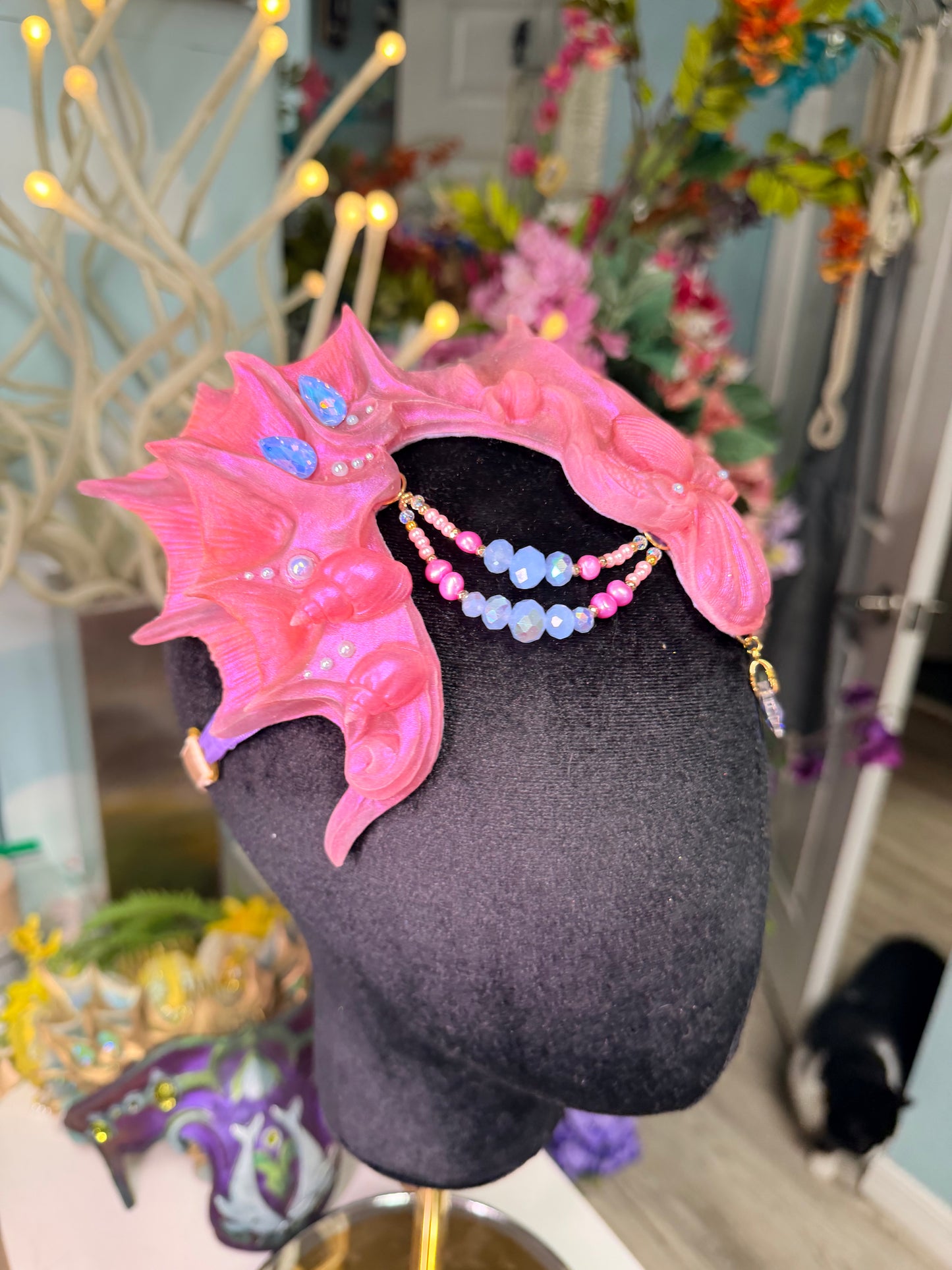Pink/lavender Lorelei crown