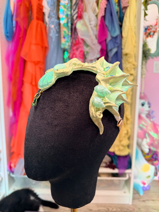 Gold/light green Lorelei crown