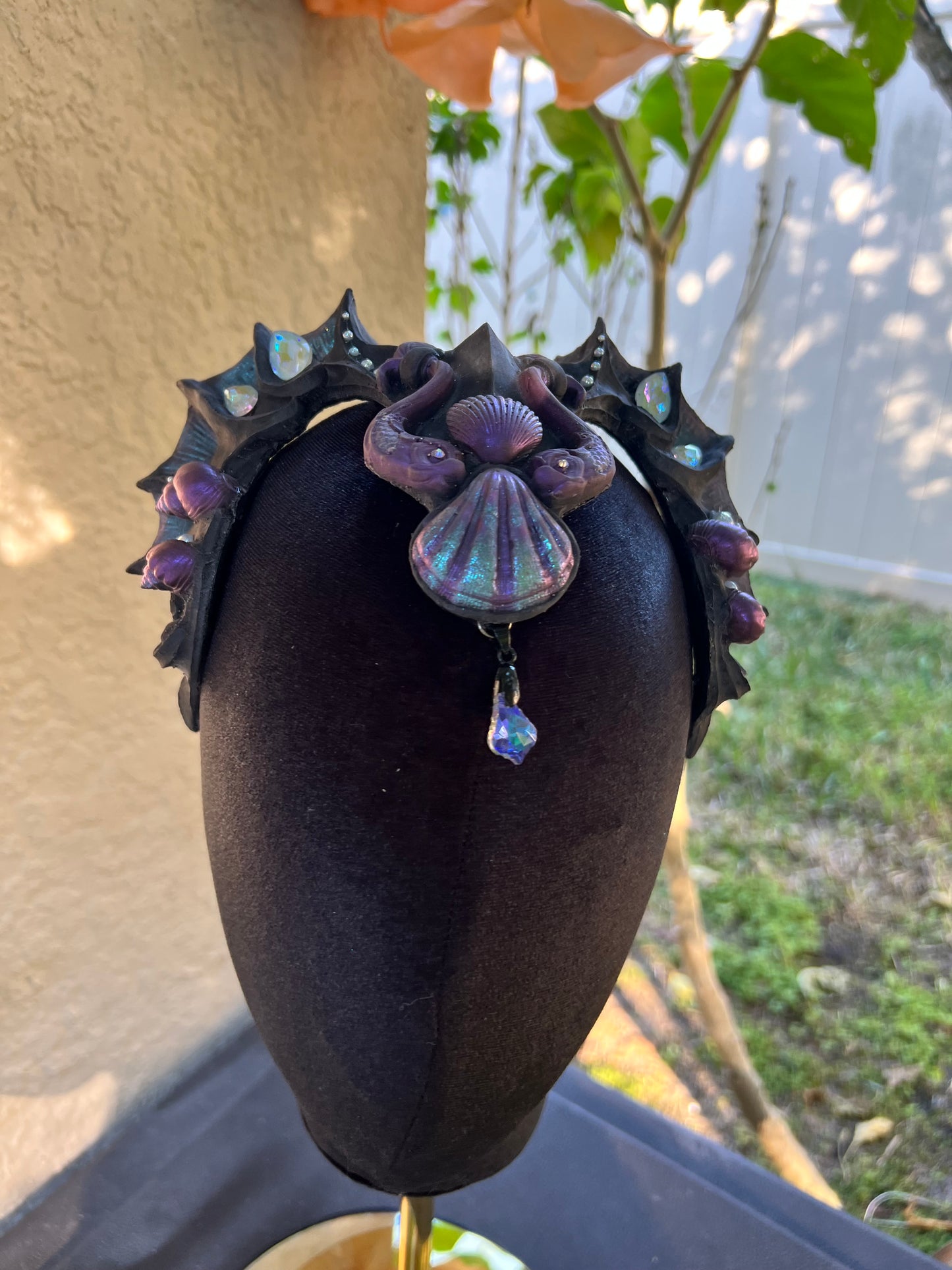 Black/ purple Lorelei crown