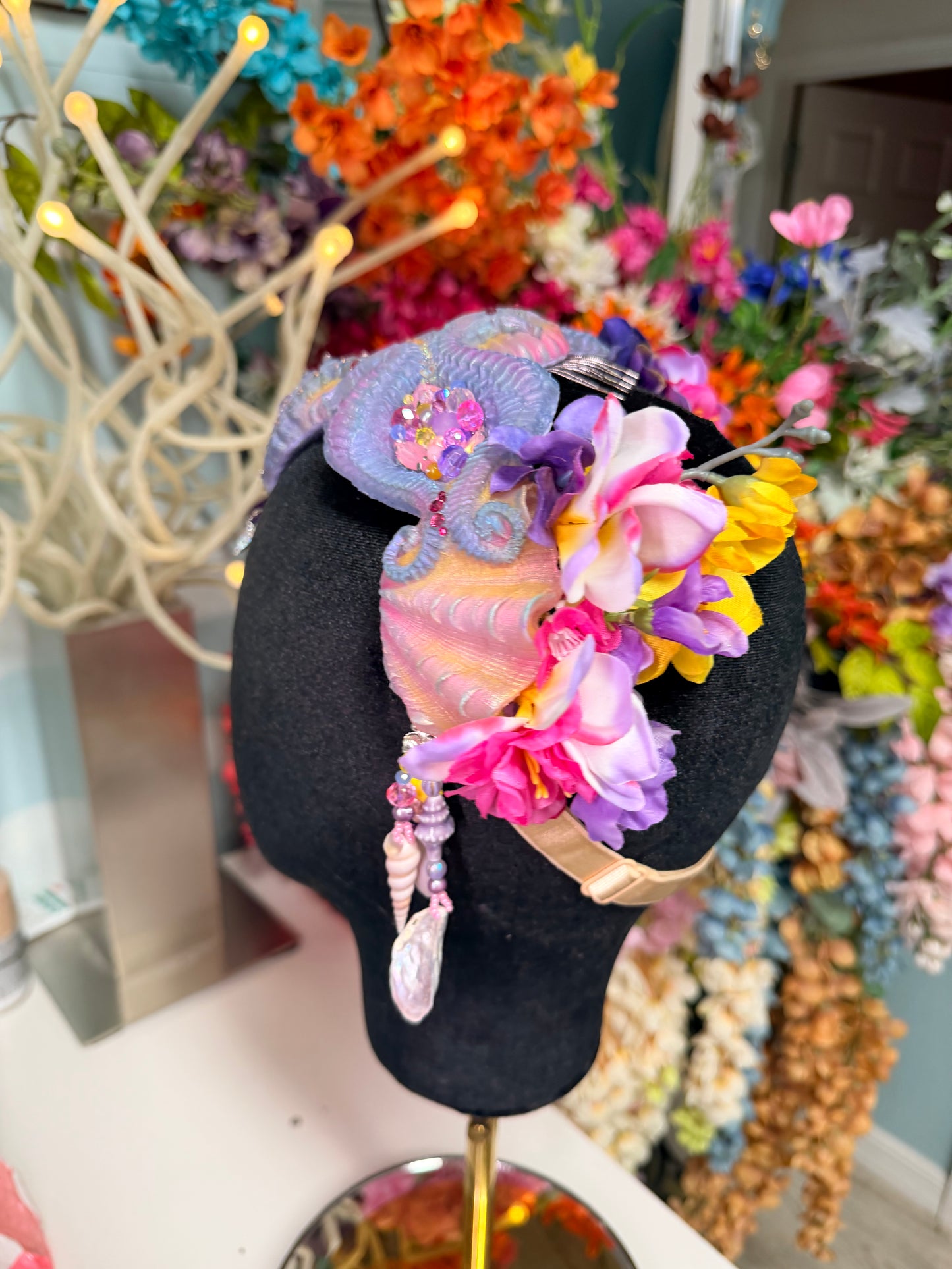 Pastel seahorse crown
