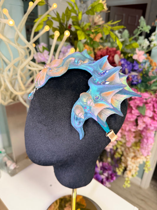 Purple/blue/ orange Lorelei Crown