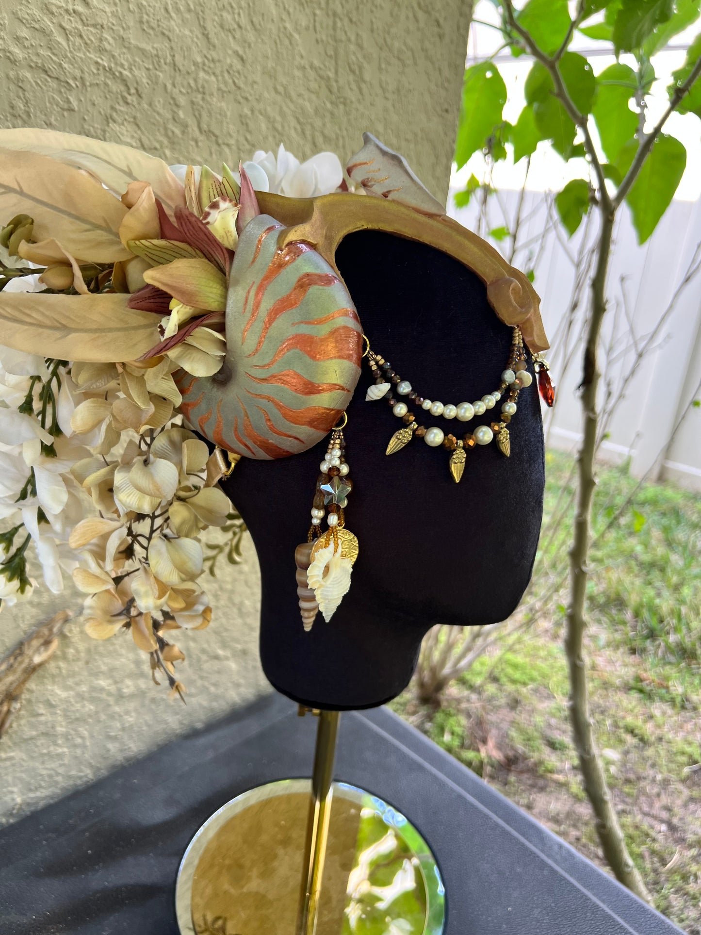 Gold/ brown Nautilis crown