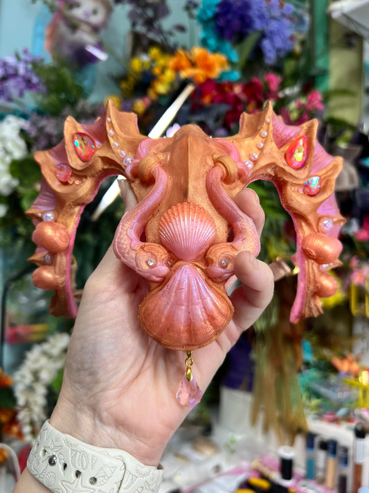 Gold/pink/orange Lorelei crown