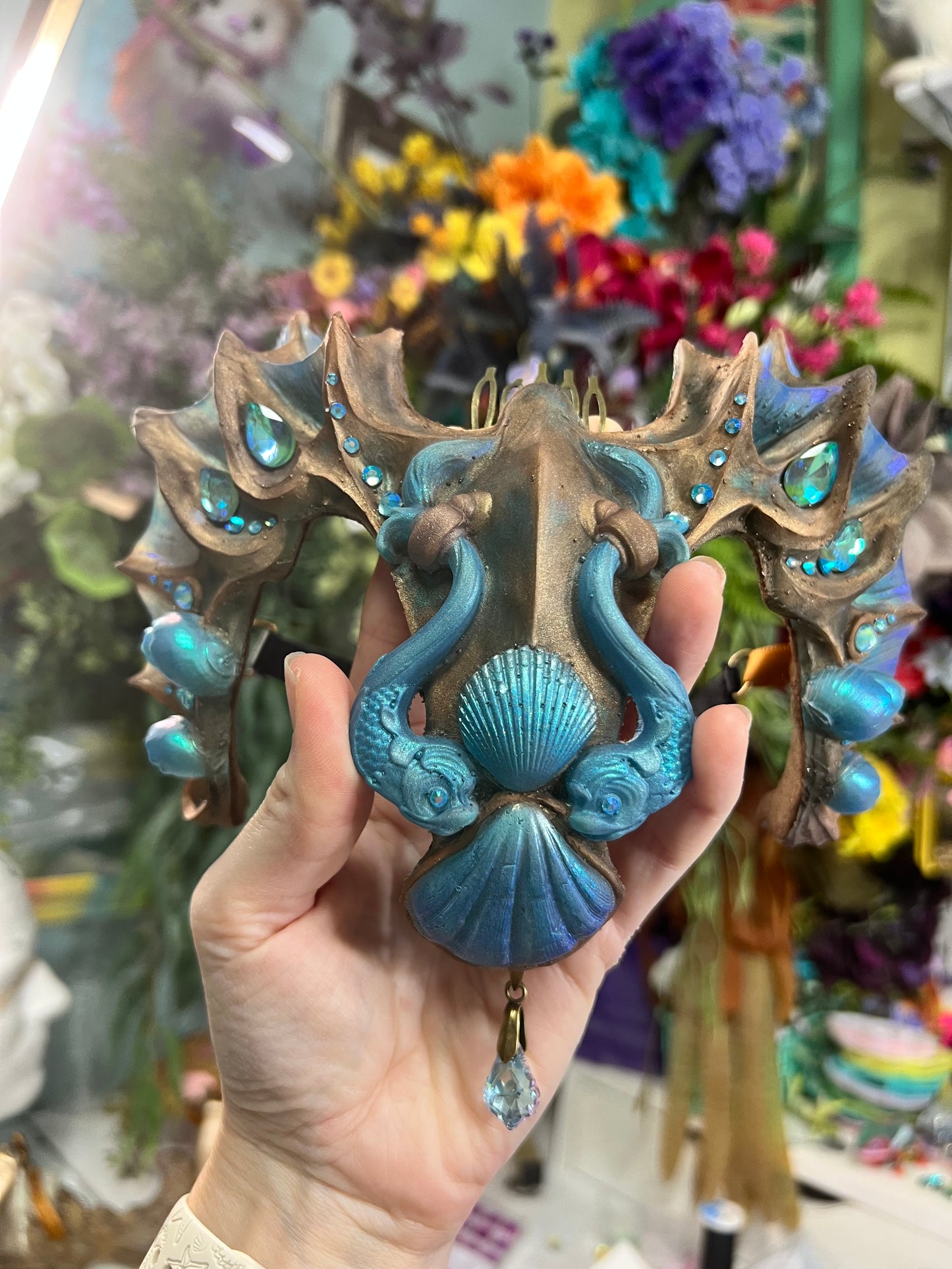 Black/ blue Lorelei Crown