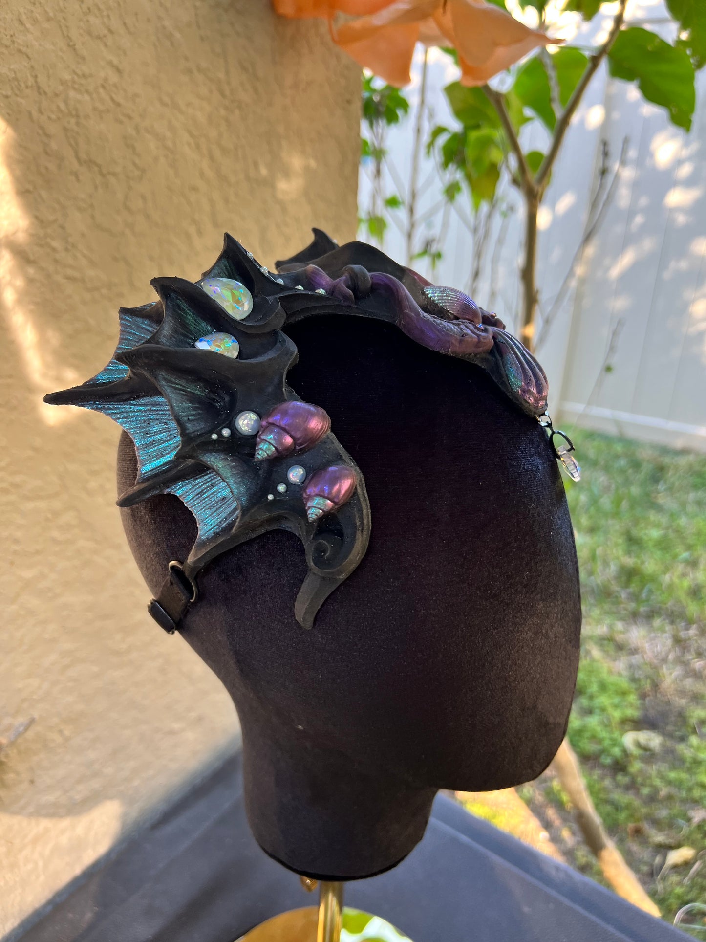 Black/ purple Lorelei crown