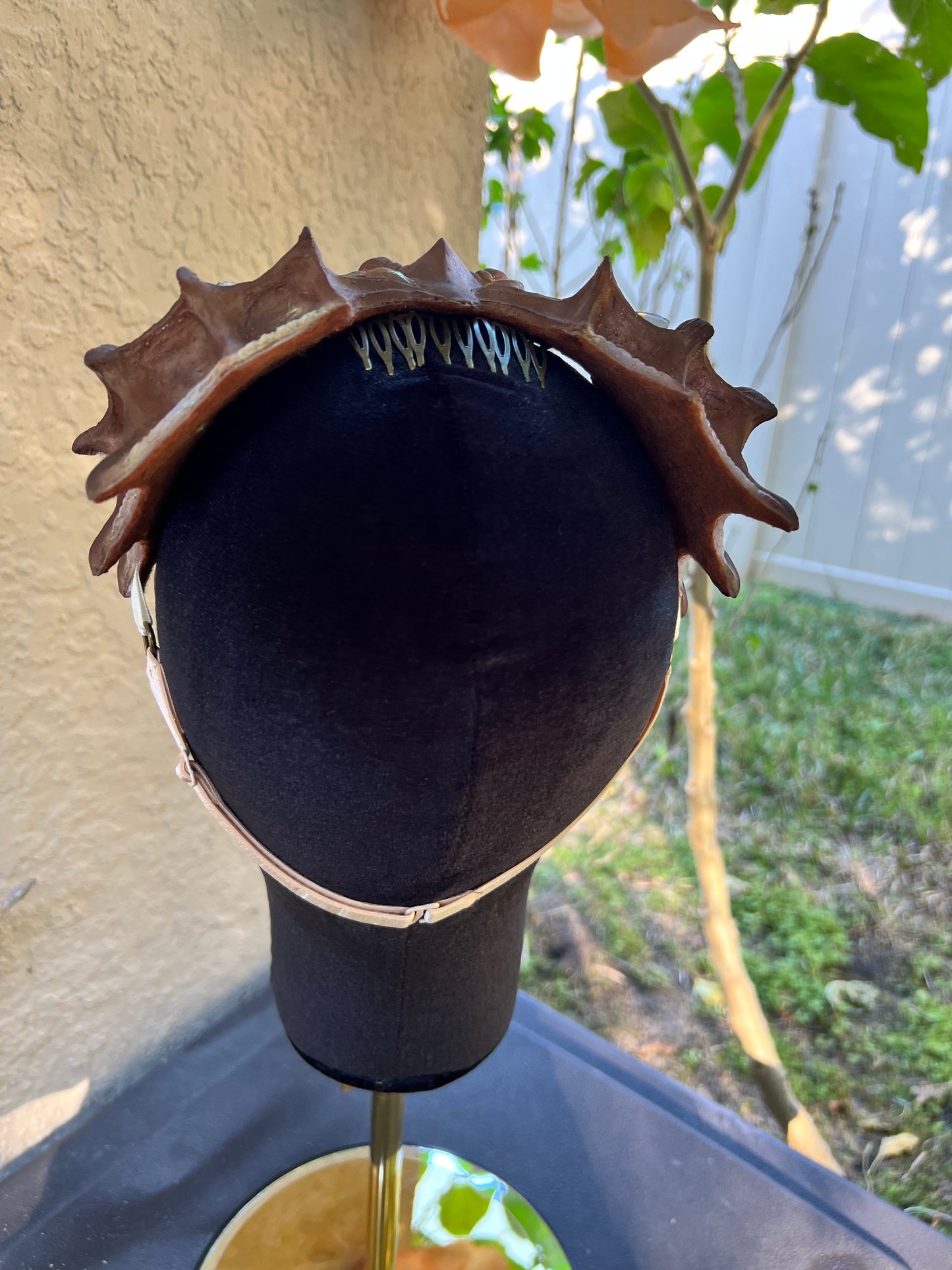 Light gold / brown Lorelei crown