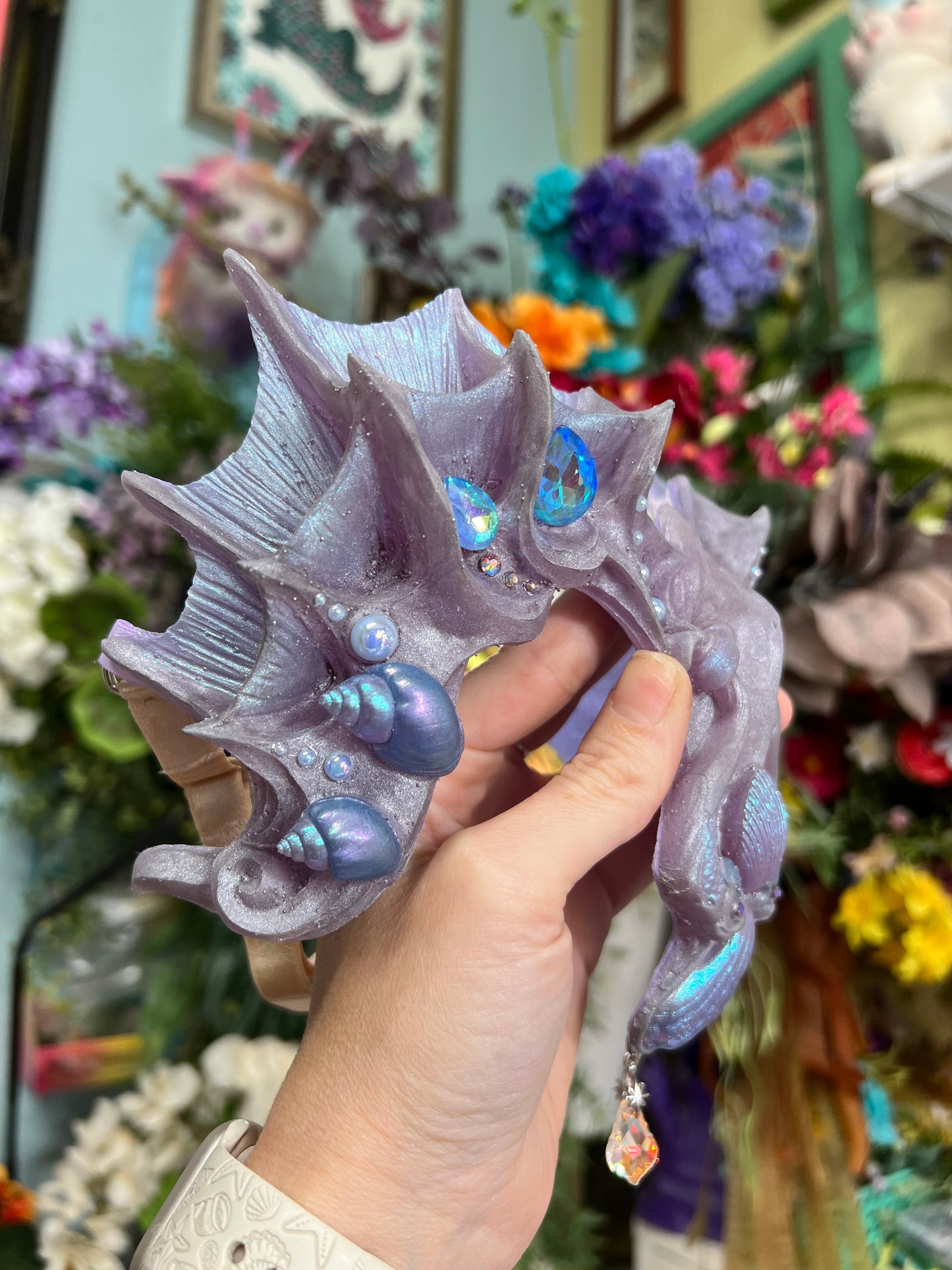 Lavender/purple Lorelei crown