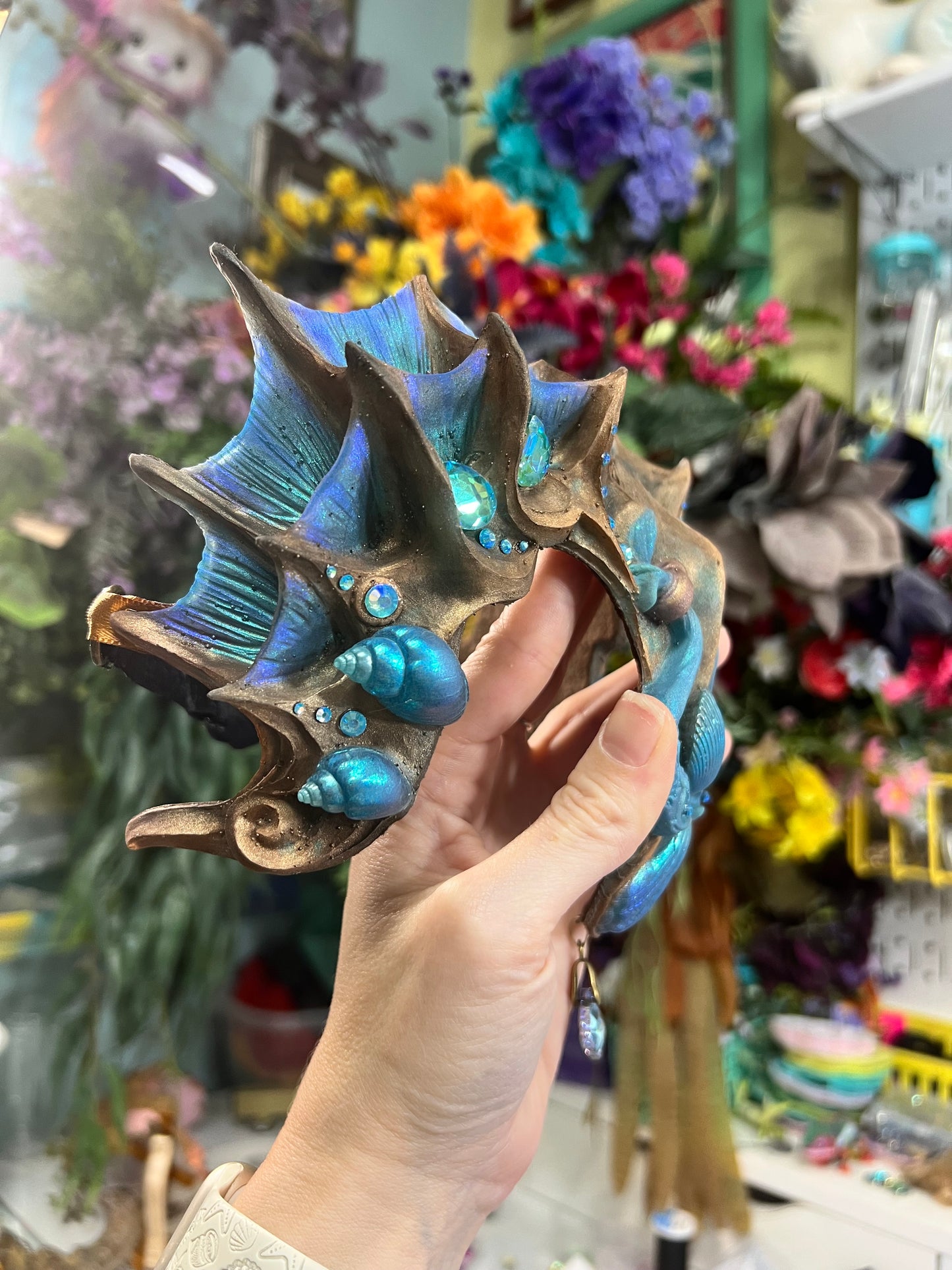 Black/ blue Lorelei Crown