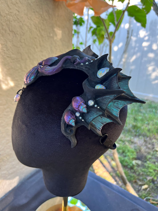Black/ purple Lorelei crown