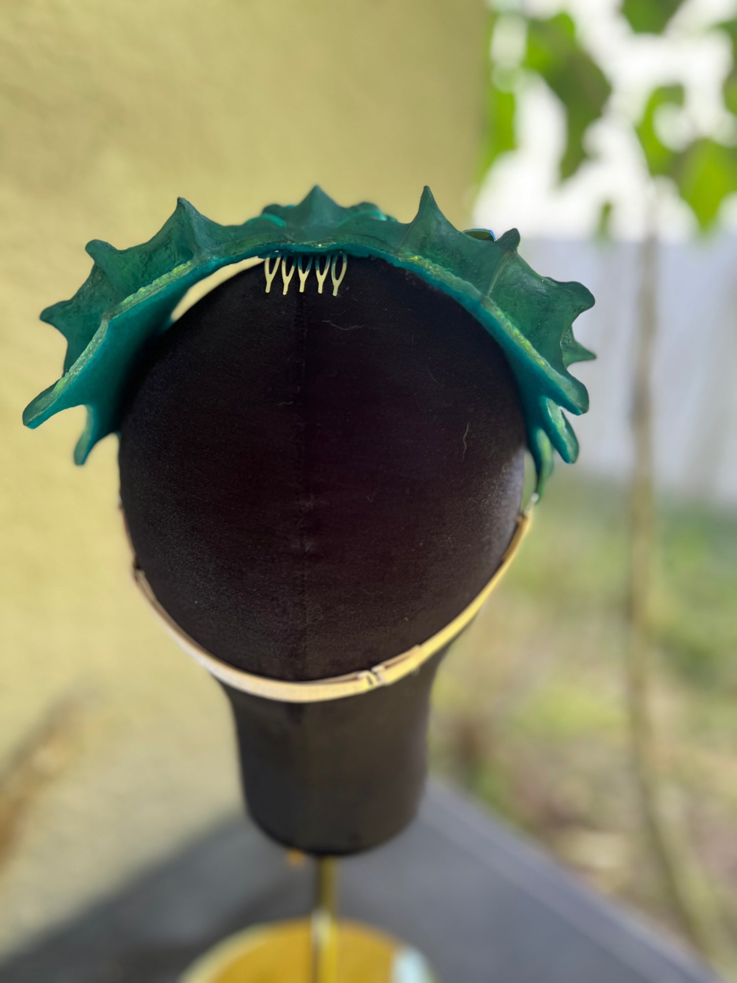 Green/teal Lorelei crown