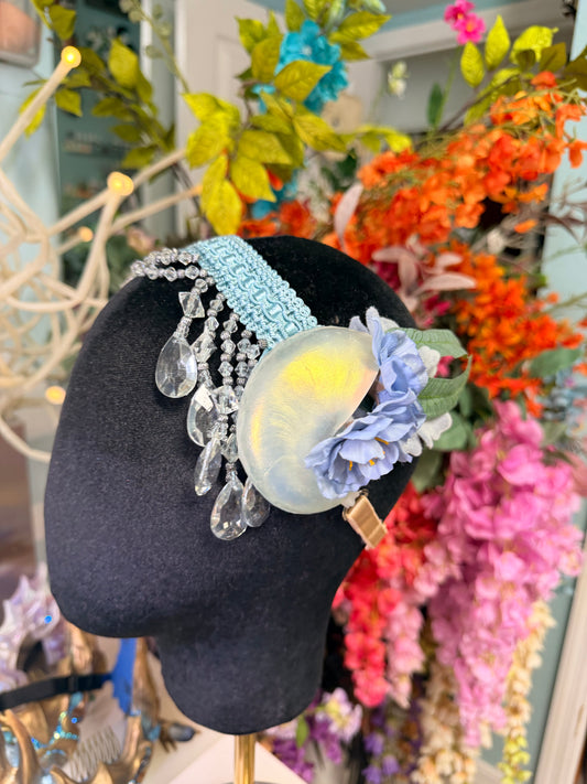 Blue nautilus head band