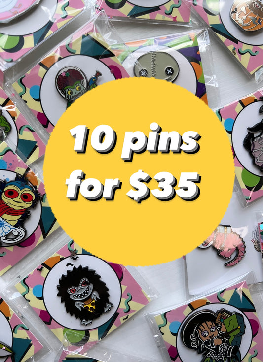 10 mystery pins for $35