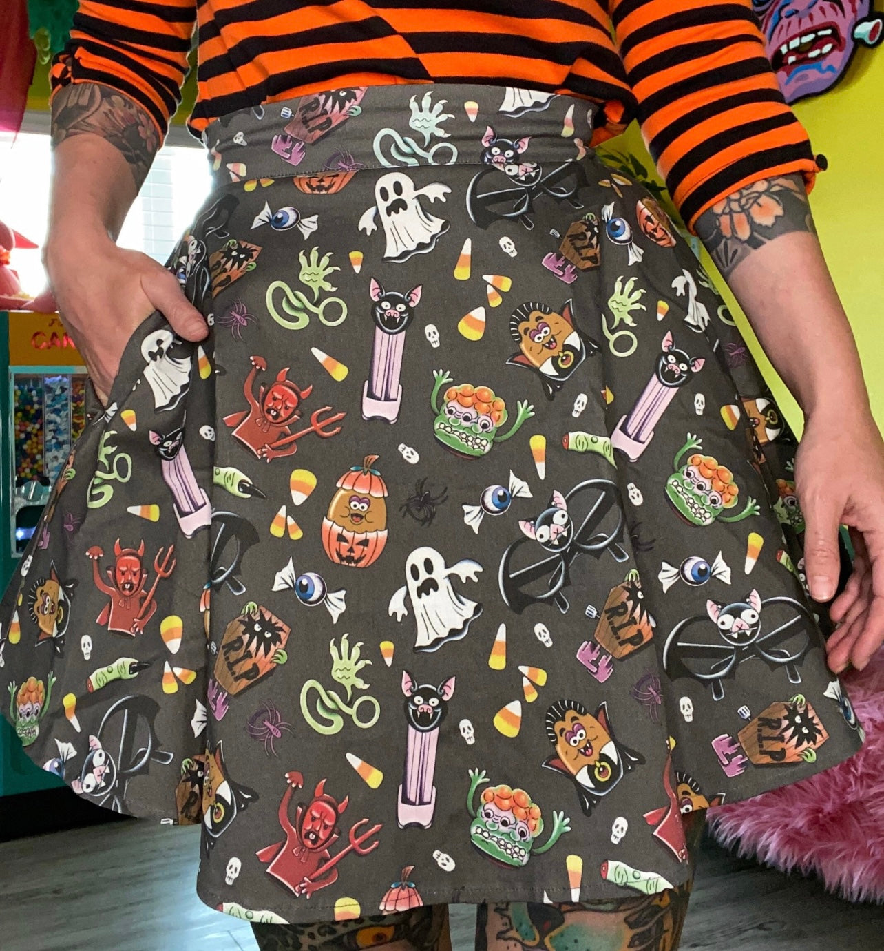 Spooky Halloween skirt