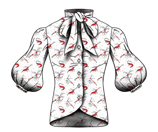 shrimp bowtie button up