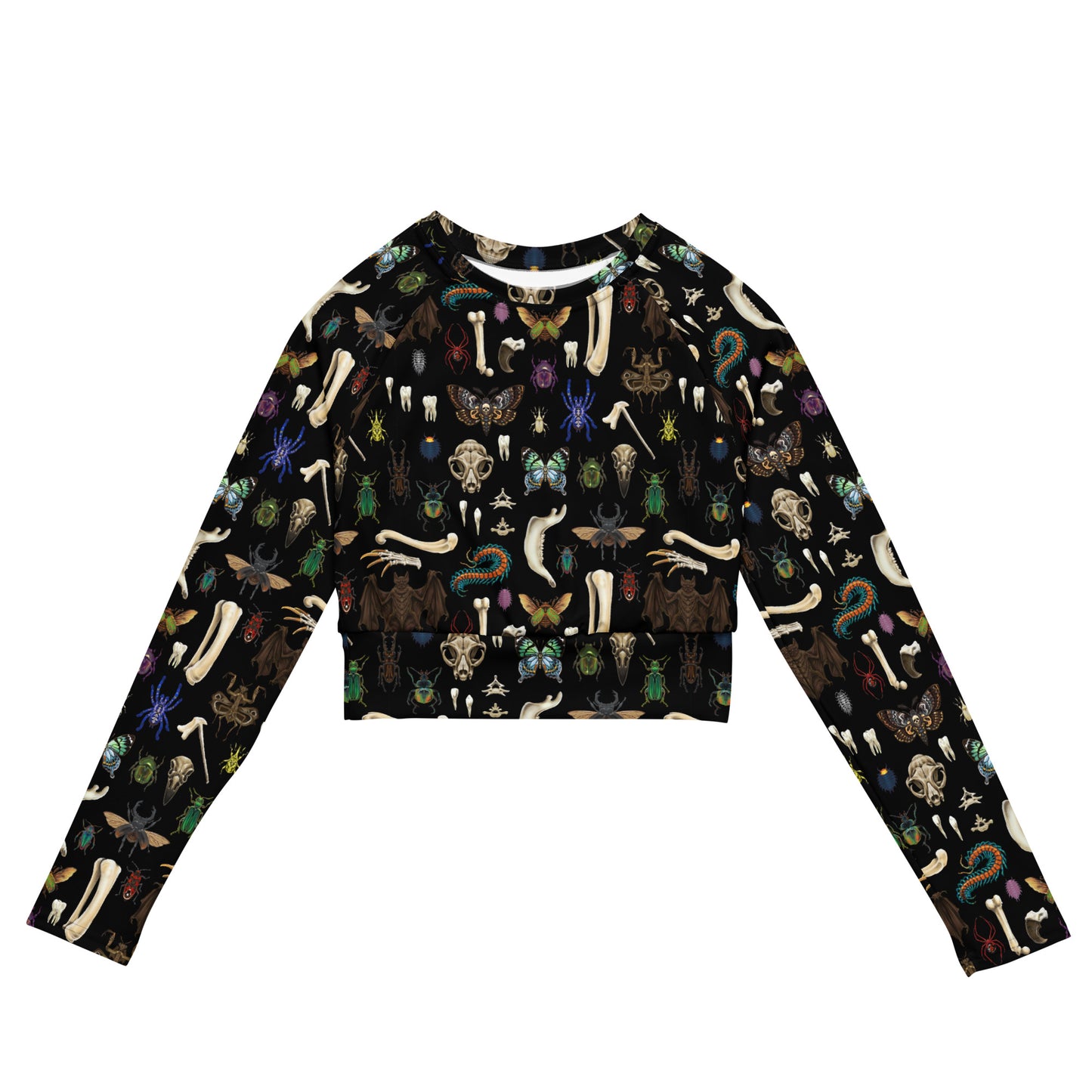 The Collection Recycled long-sleeve crop top